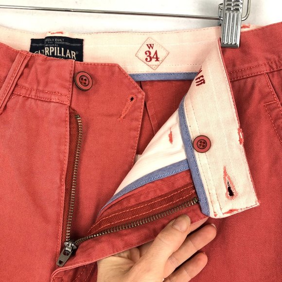 Caterpillar Heritage NWT Men's Size 34 Dusty Cedar Zip Fly Original Fit Shorts - Picture 10 of 16